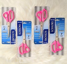 4 Pack 7-inch Stainless Steel Scissors Classroom Office Tutoring Student Teacher