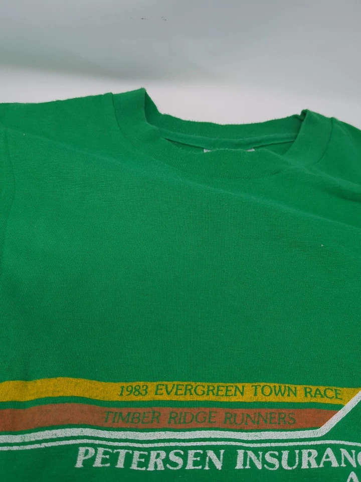 Evergreen Town Race Timber Ridge Runner 1983 VTG Single Stitch T-Shirt Size S - Image 4 of 4