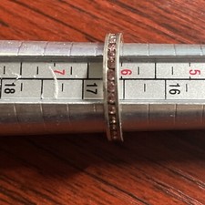 Sterling Silver Eternity Band Ring Size 6 Beautiful 