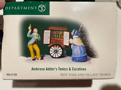 Department 56 New England Village Ambrose Adder's Tonics & Curatives 57109