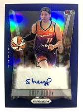 2024 WNBA Prizm SHEY PEDDY Throwback Blue Prizm Parallel Auto #23/75 Mercury