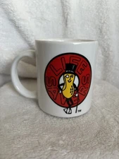 Life Savers/Mr. Peanut Christmas Mug/Cup White, Red, Yellow & Black Double Brand
