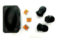 Wiska Small Weatherproof Outdoor Combi Junction Box Black White Grey IP66/67