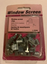 ❤️WINDOW SCREEN REPLACEMENT METAL CLIPS W/SCREWS L-5504 BY PRIME-LINE