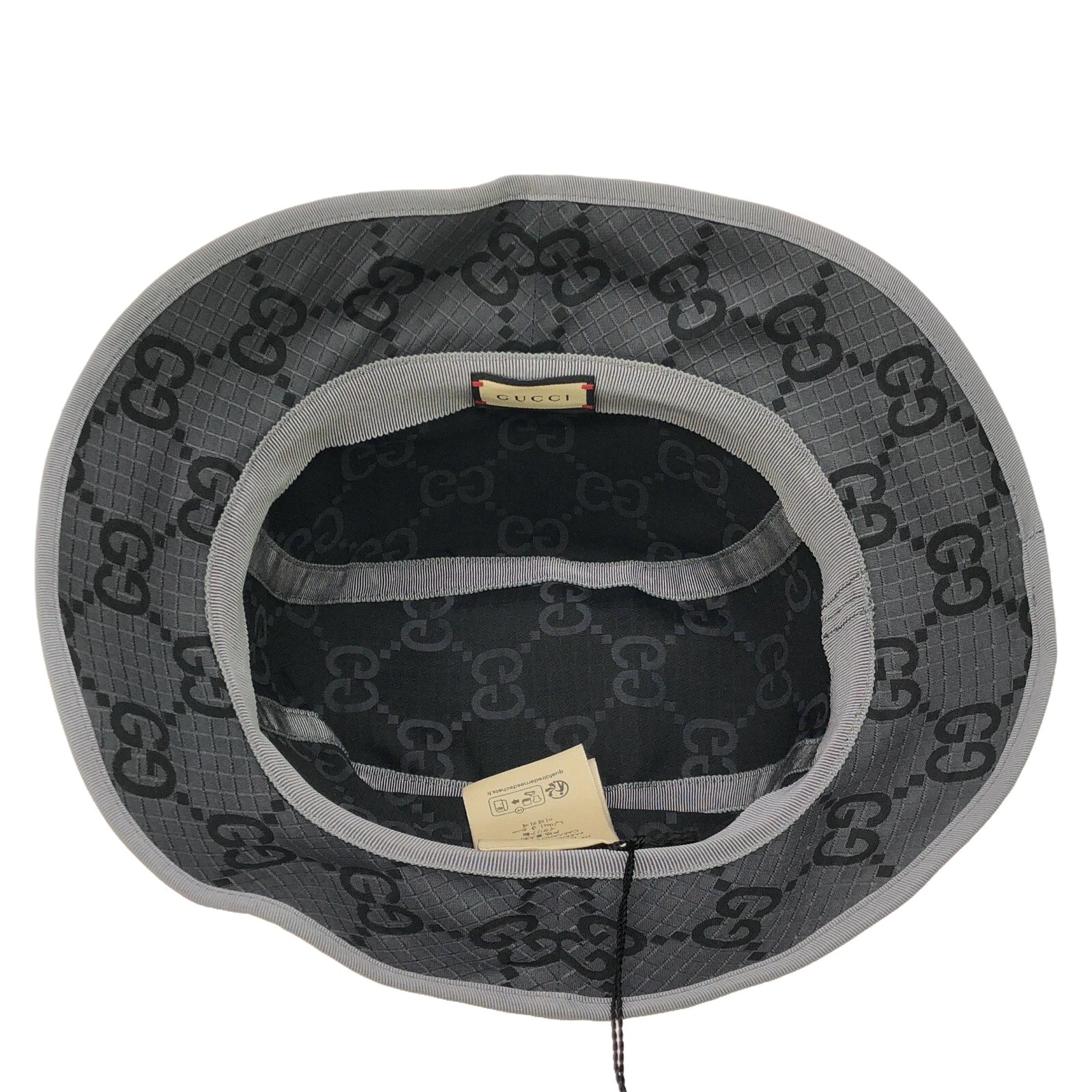 GUCCI Cappello Berretto 7683784HA5N1161M Poliestere Grigio NUOVO Donna 1