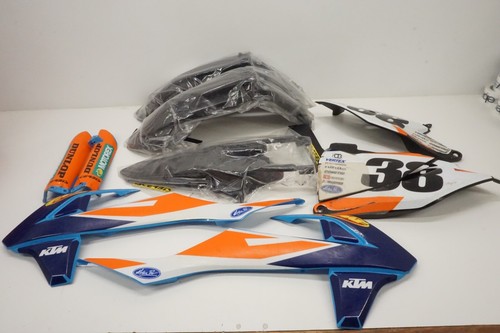 KTM 85 SX Plastic Kit Black Blue 