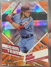 2021 Alec Bohm stadium club chrome beam team rookie orange/25 btc-18