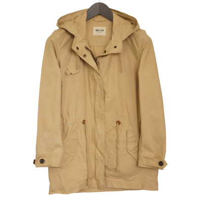 Women NN07 Jacket Hooded Cotton Beige Breathable Size XS D34 IT38 US4 GB6 VAP115