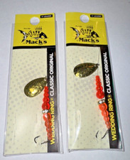 Pack Of 2 - Mack's Lure 09251 Wedding Ring (10 HB/ FLO OR) Orange And Red