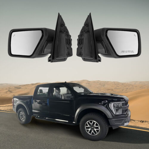 Espejos retrovisores eléctricos térmicos con punto ciego BSM plegables manuales para Ford F150 2021-2023 - Imagen 17 de 17