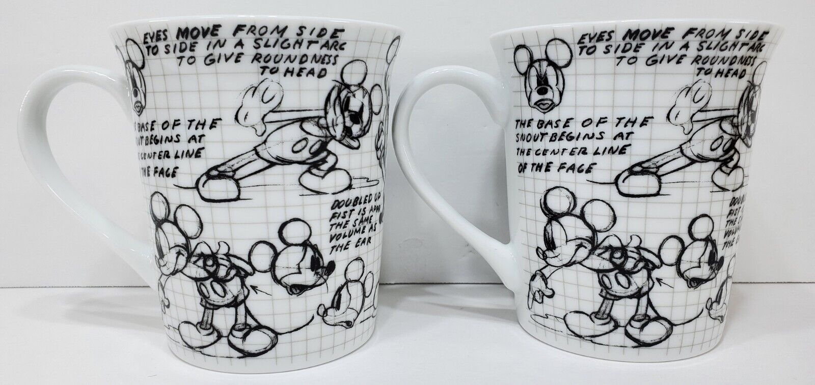 Disney Sketch Book Mickey Mouse Minnie & Goofy -10.5” set of 3 Dinner Plates  – ASA College: Florida