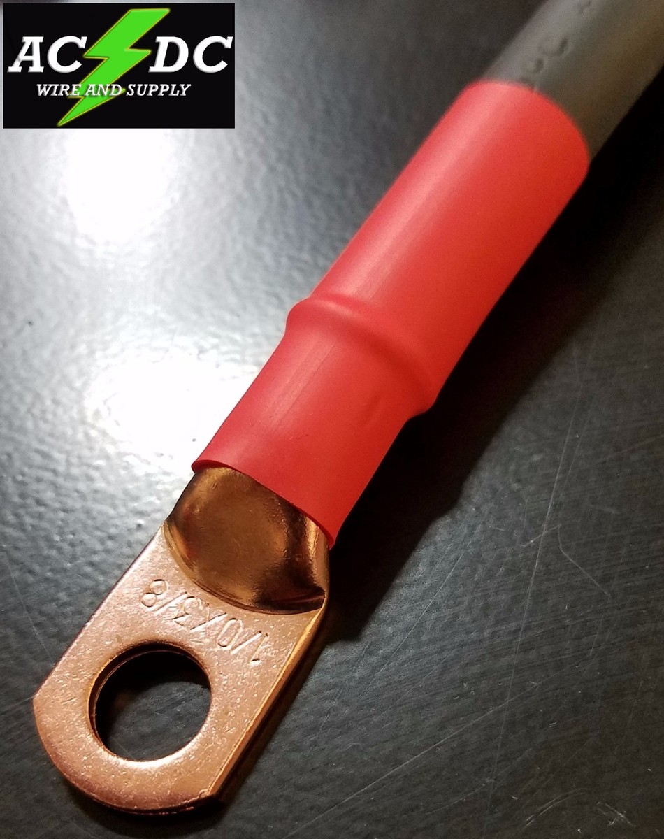 8 Gauge Ring Terminals 10 Pack: 4 Or 8 Gauge BLUE Heat Shrink