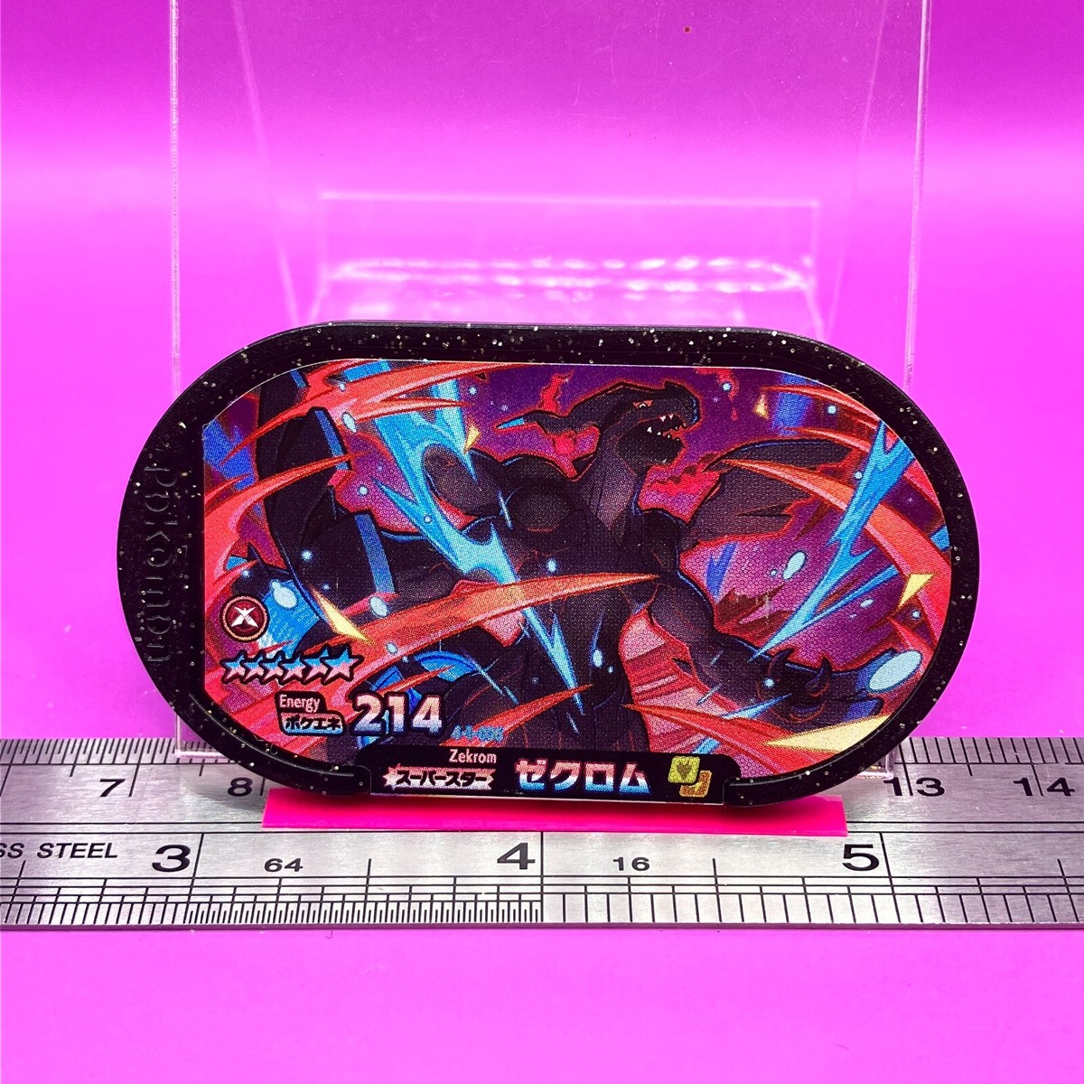 Zekrom Pokemon Mezastar Card Token Tag 4-1-006 Energy 214 Mezasuta
