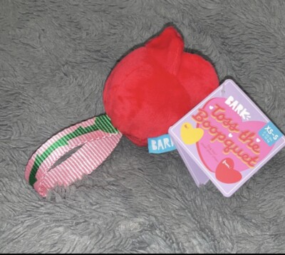 New Bark Box  Toss the Boopquet  Rose Dog Toy w/ Reinforced Nylon Loop  Handle | eBay
