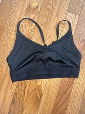 VS PINK Ultimate Lightly Lined Sports Bra / Low Support / Black / Small