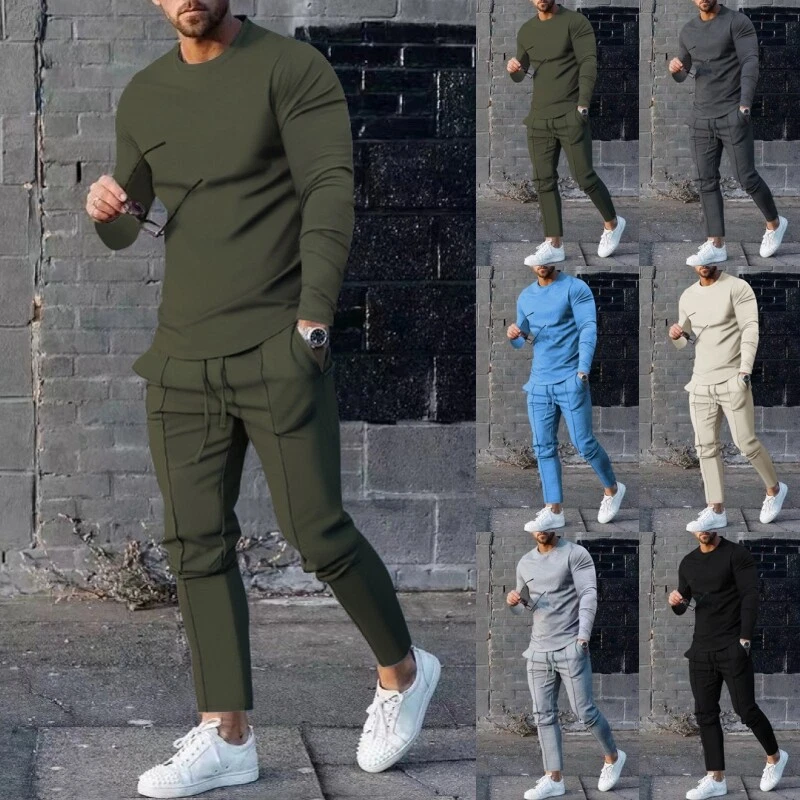 2 Piece Men's Clothing Set, Men Tracksuit 2 Pieces Set