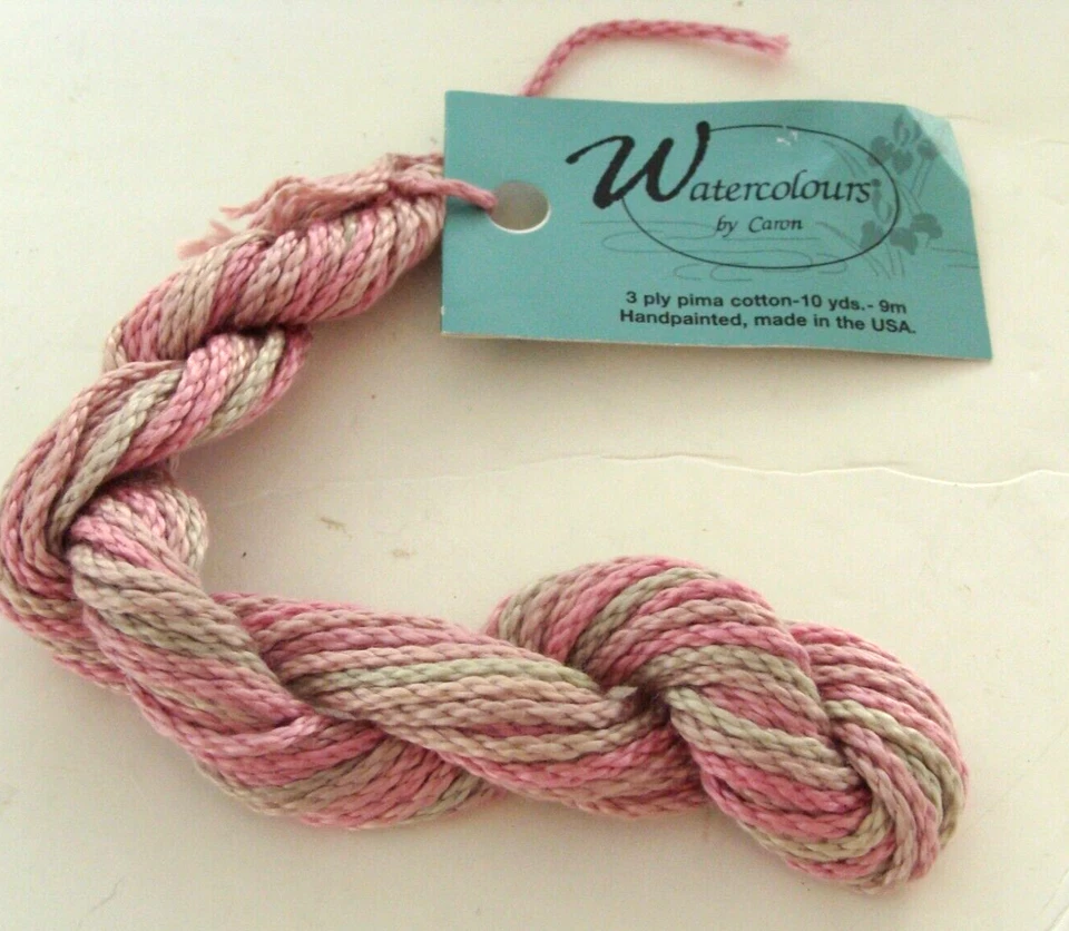 NUEVAS Acuarelas Caron 3 capas Teñido a Mano Algodón Bordado Hilo 10yds - ELIGE EL COLOR Foto 2 de 2