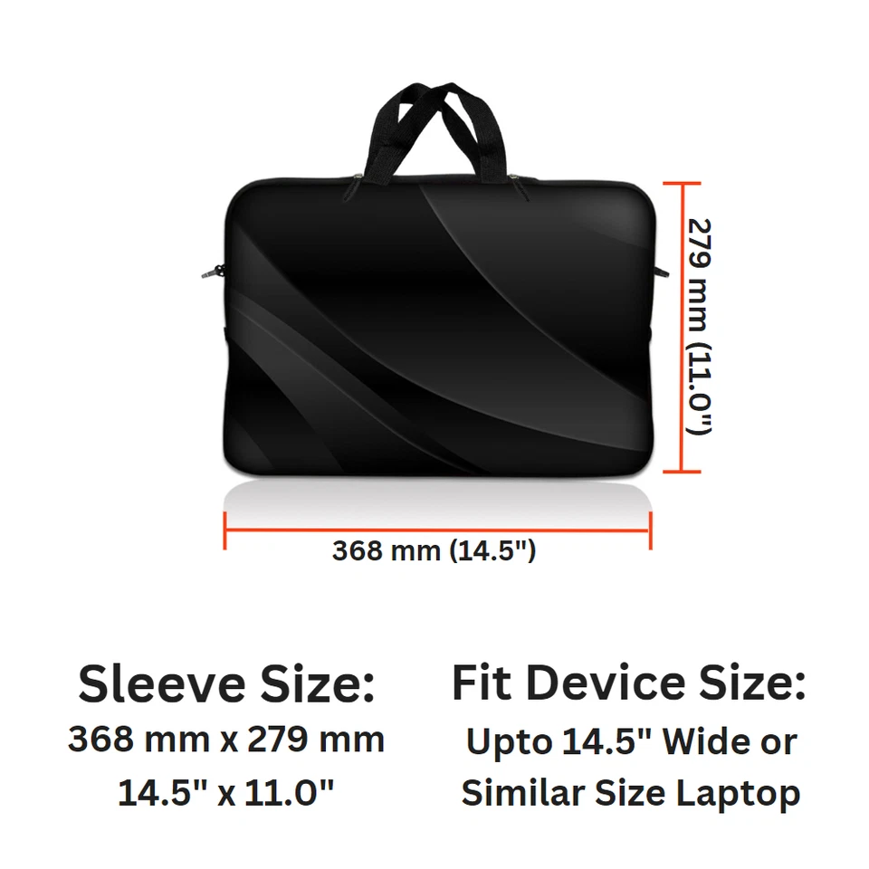 Funda para portátil de 14,1" 14" con correa para el hombro y asa estampado de leopardo SP41 Foto 3 de 3