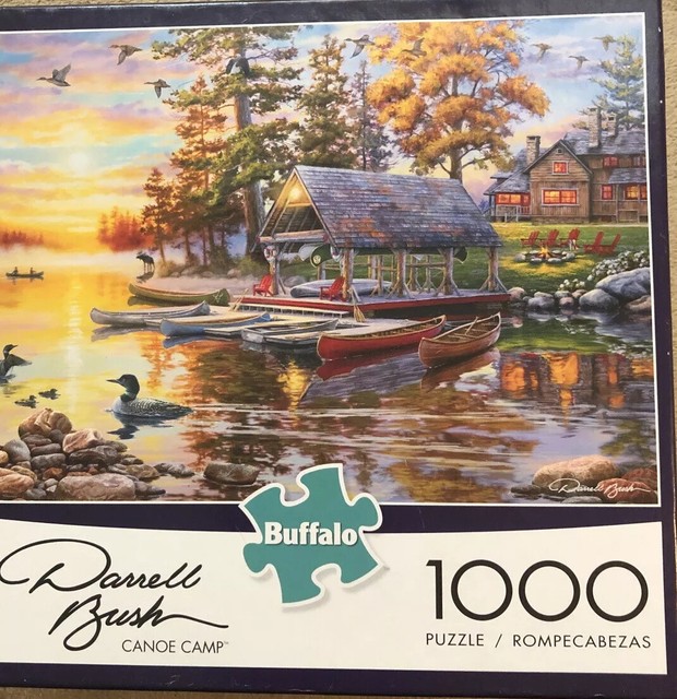 buffalo games darrell bush canoe lake 1000 piece jigsaw puzzle