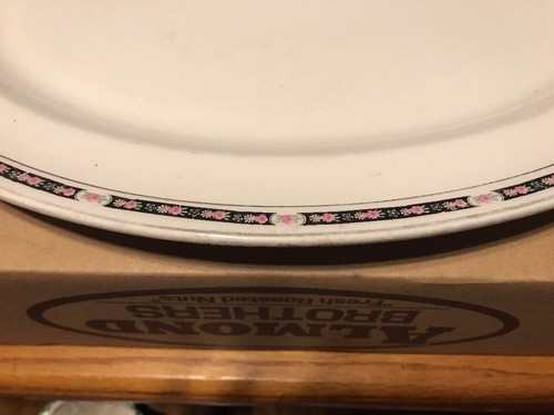 Rowland & Marsellus Company Staffordshire England Vintage Platter Rose Border A+ - Picture 2 of 12