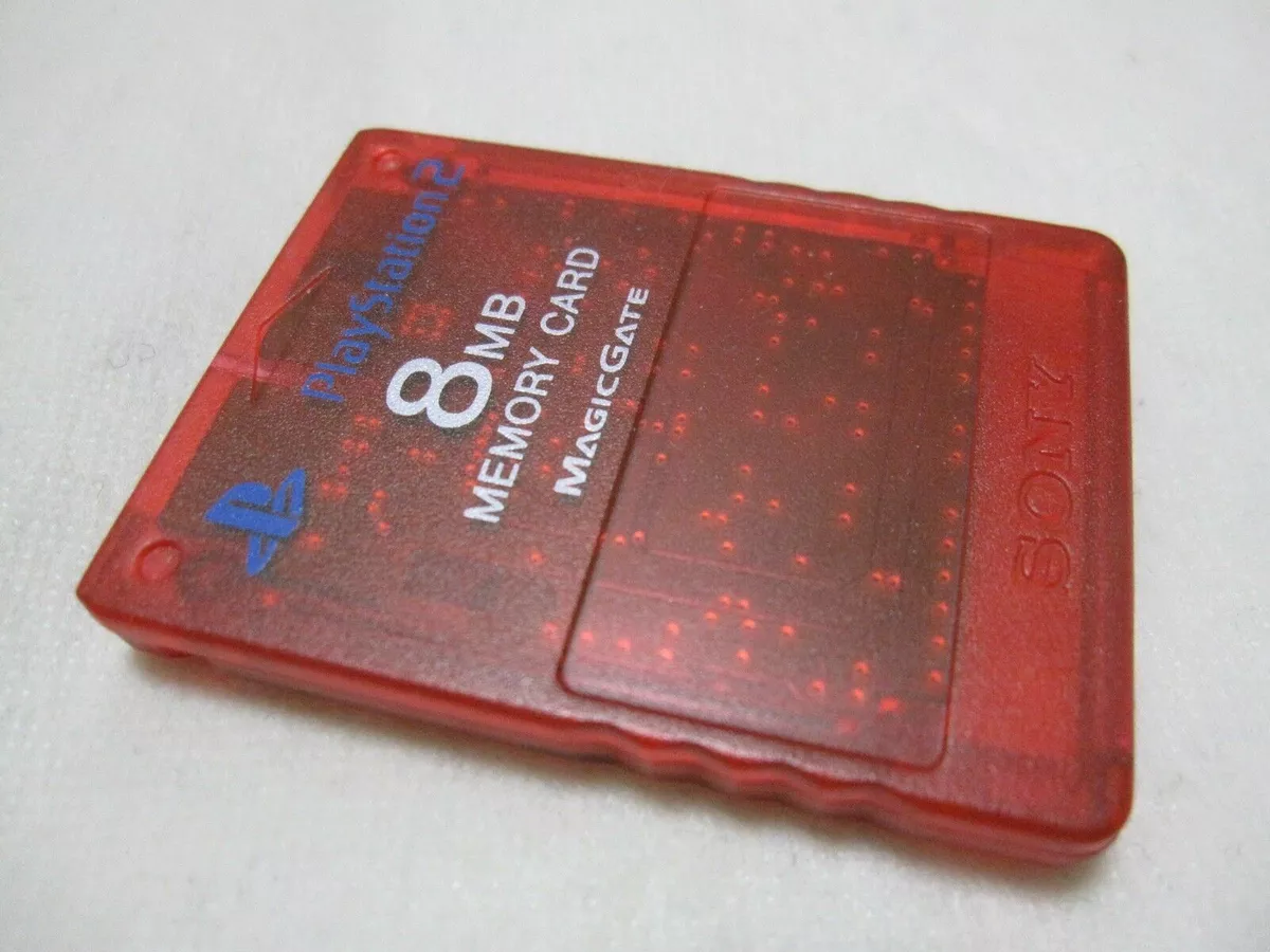 PS2 Memory Card Crimson Red by Sony