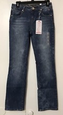 Justice Girls Jeans Mid Rise Skinny Boot Size 14 R - NWT