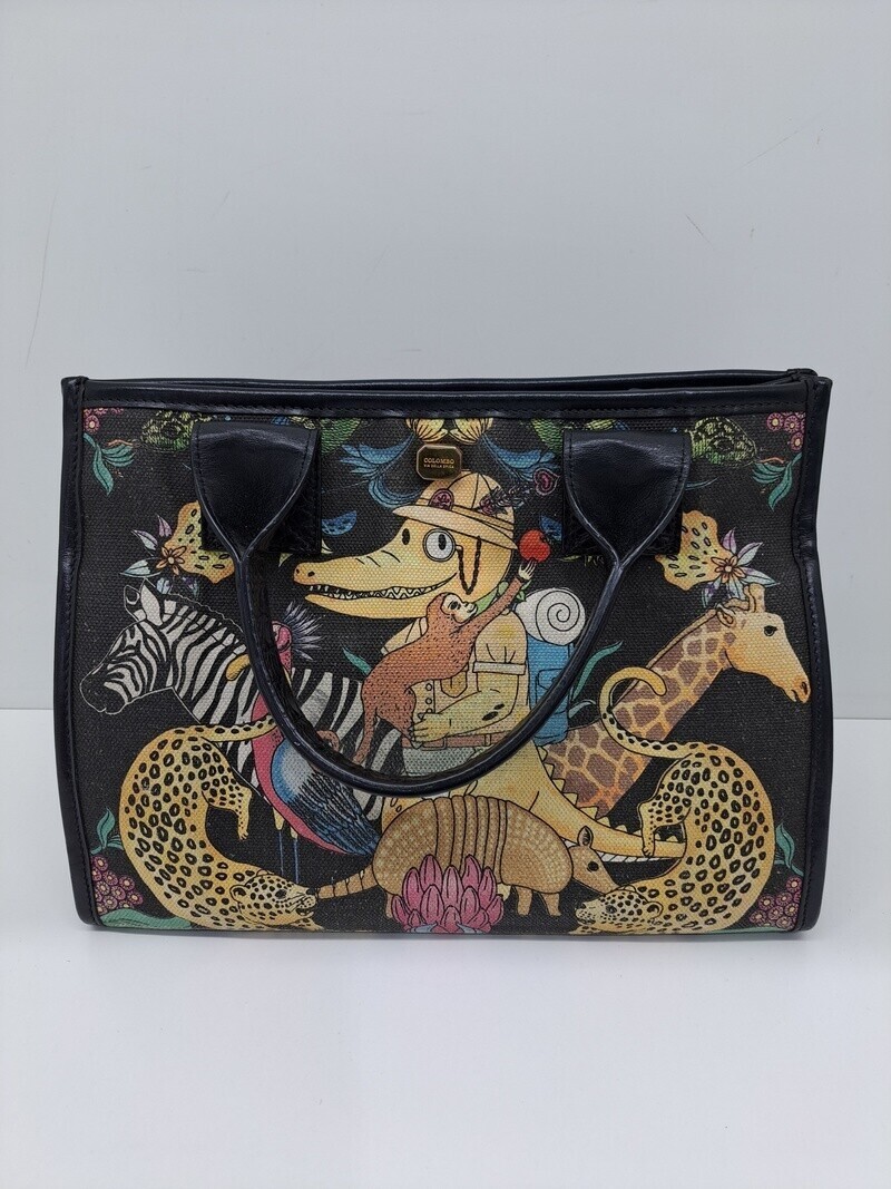 [COLOMBO]★VITTORIO SAFARI TOTE BAG Colombo Black Jungle Vittorio Medium Tote Bag | eBay