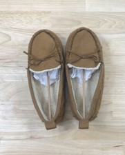 GapKids Slippers Boy Brown Faux Suede Look Size 3/4