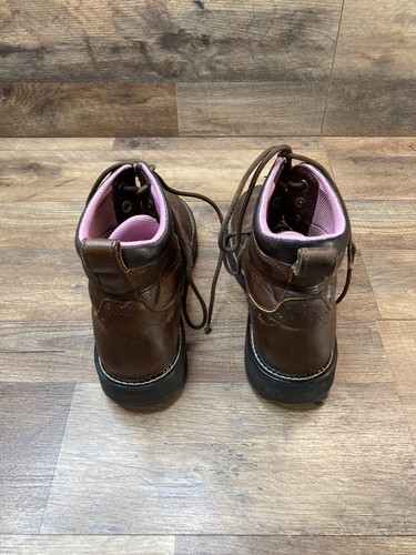 Justin Women's Gypsy 6" Katrina WP Lace-Up Work Boot Steel Toe GY985 9B - Picture 4 of 9