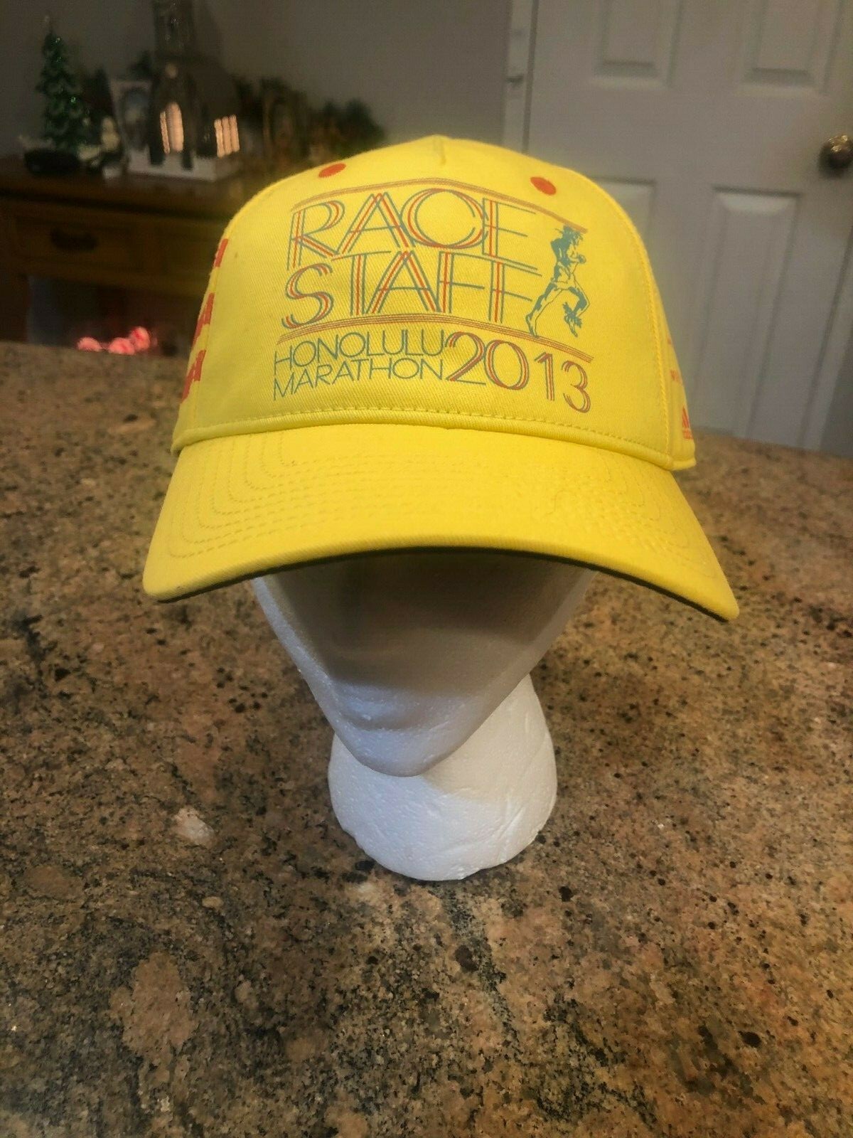 Adidas Honolulu Marathon 2013 Adjustable Buckle Strap Hat Cap Measures