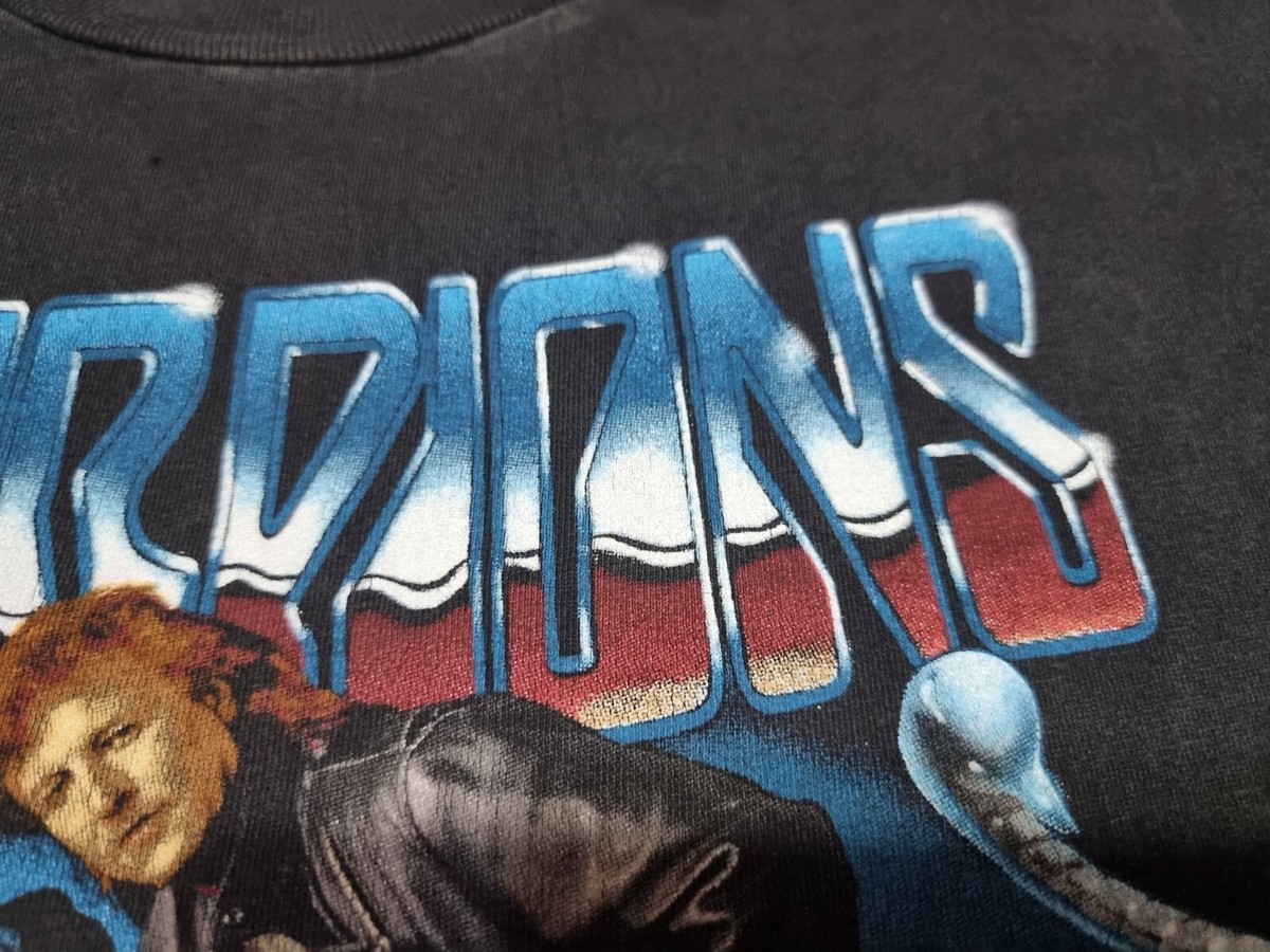 rare 90s Vintage 1991 Scorpions Band Double Sided T Shirt Size XL