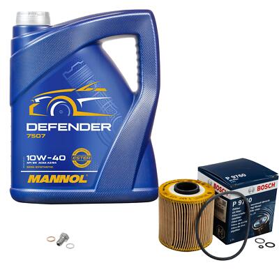 BOSCH Ölfilter 5L MANNOL Defender 10W-40 für BMW 3er Cabriolet E36 318i E30