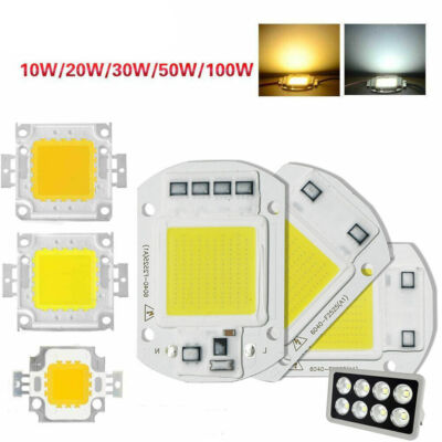 20W 50W 100W LED SMD Chip Bulb Bead High Power for Flood Light Lamp AC 220V 110V