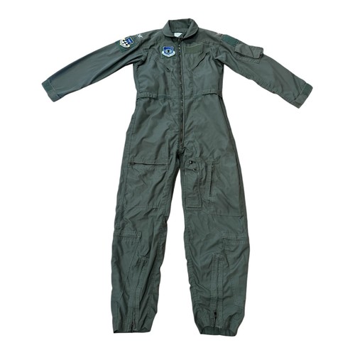 US Military Coveralls Flyers Men’s 40R Sage Green Pilot Summer Flight CWU-27P