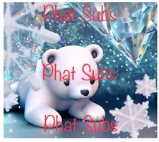 20oz Sublimation Tumbler Wrap Baby Polar Bear Ready To Press Heat Transfer