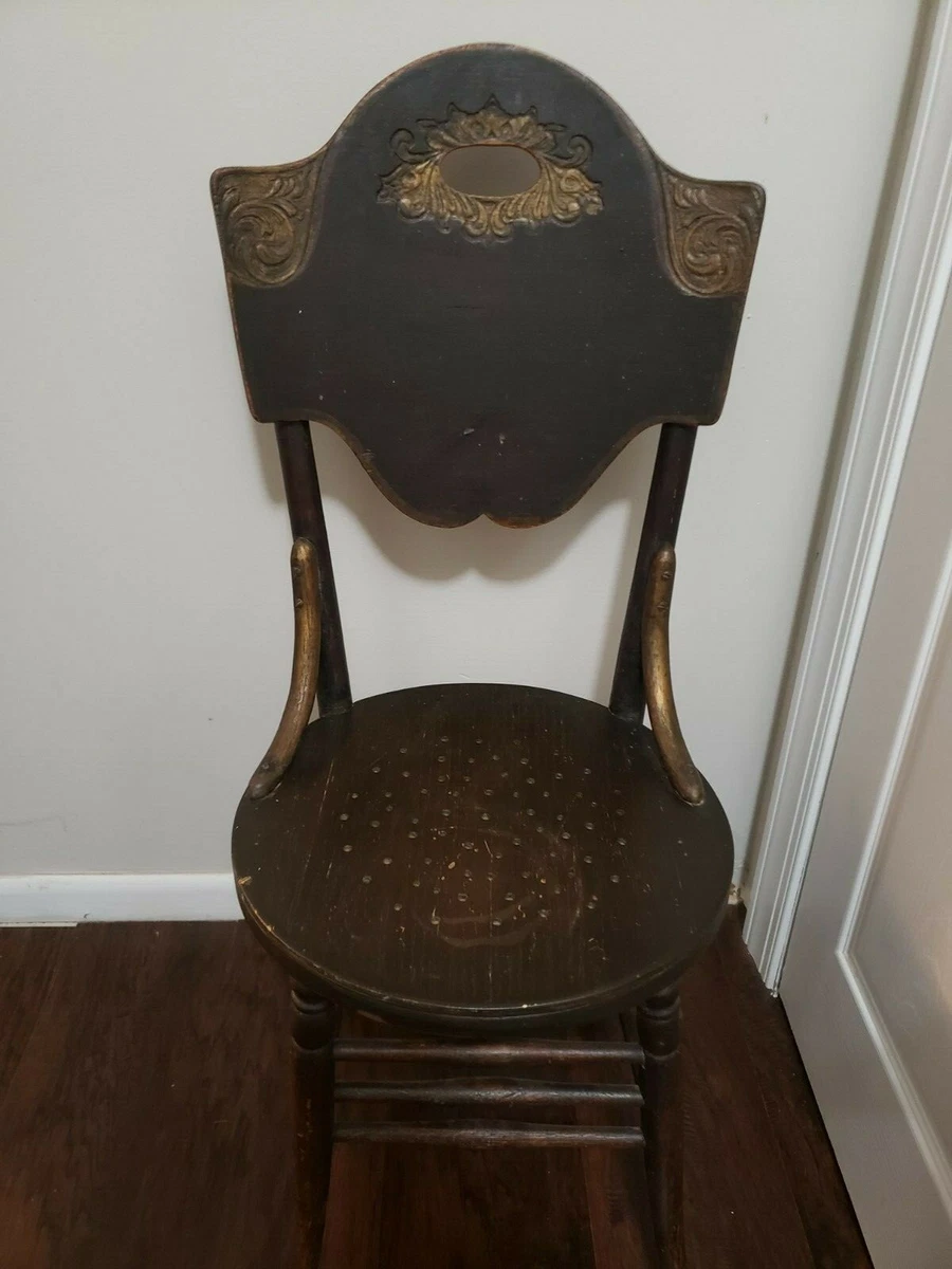 Antique on sale round chair
