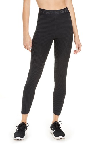 NEW Nike Pro Hyperwarm Velour Leggings 