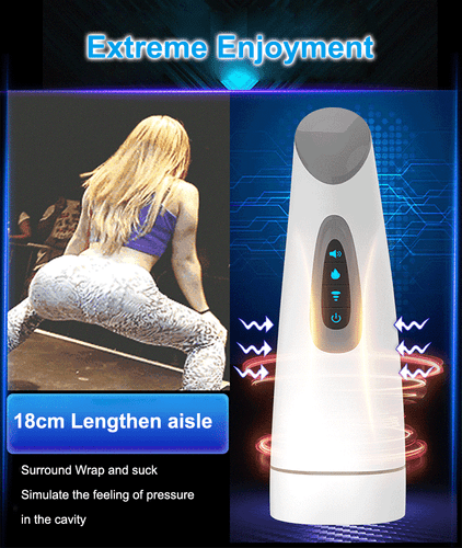 Für Männer Vibrationsmassage Automatisch Männlich 7 Schub Rotierender Mund Tasche Hülle - Bild 11 von 11