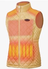 Heated Vest Quilted Women  s Electric Heated Vest Medium Rechargeable Battery