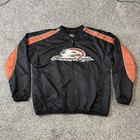 Harley Davidson Men's Black Nylon Screamin' Eagle Windbreaker M