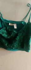 Vtg,Victoria  s Secret Gold Label Satin/Lace mesh, Camisole M/L,90s