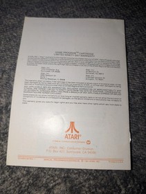 Pacman (Atari 2600, 1981) W/ Manual! Tested & Working! Free Shipping! 