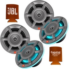 JBL 2 Pairs MARINESTADIUM82 8" 2-Way RGB LED Speakers - GRAY