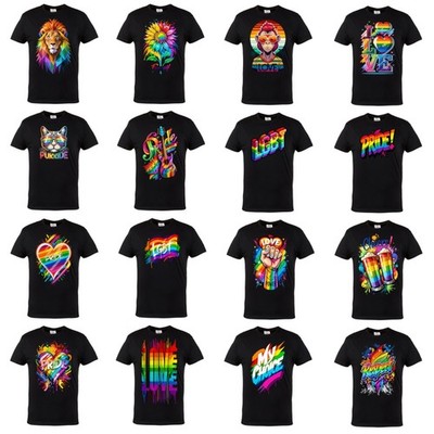 LGBT T-Shirt Herren Pride Regenbogen Love Geschenk Gay Pride Shirt