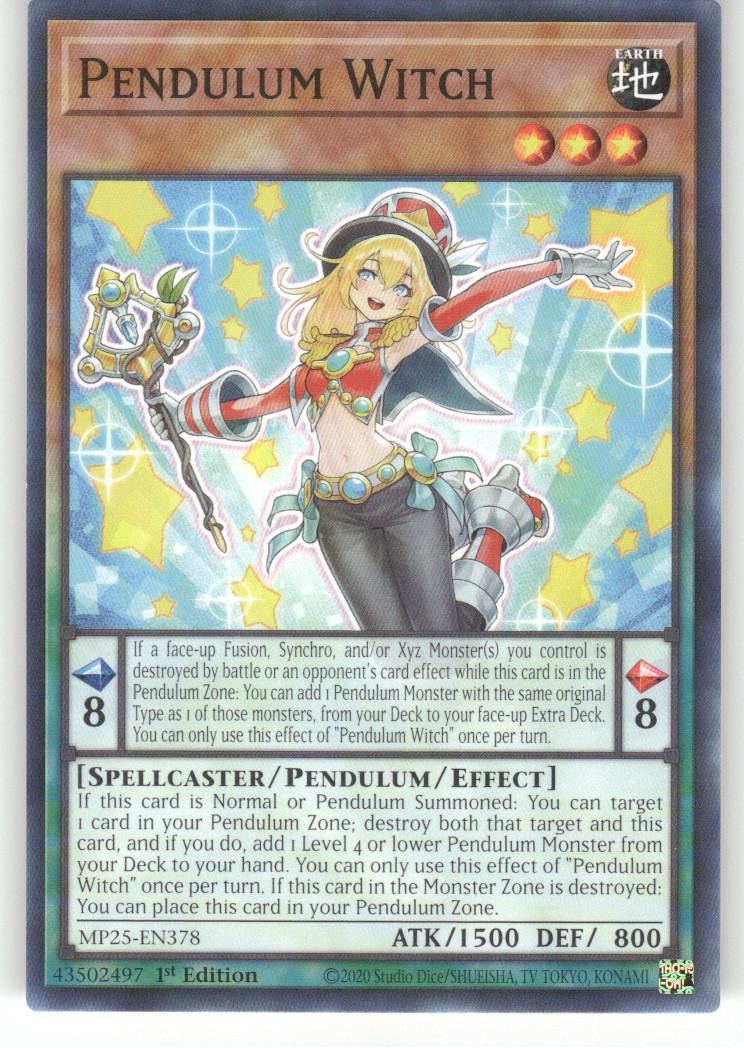 Pendulum Witch MP25-EN378 Common Yu-Gi-Oh 1st Edition Lightly Played
