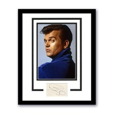 Conway Twitty AUTOGRAPH Signed Country Music Custom Framed 11x14 Display ACOA