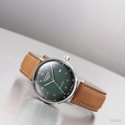Bauhaus Dessau Automatik Herrenuhr 2064-4 Grün