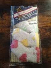 Vintage 1983 Gold Bug Infant Socks 3 Pair Size 0-3 Months, Unused Package Damage