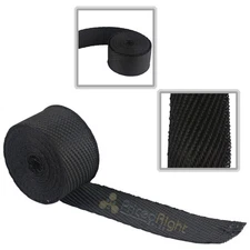 DEI Black Titanium Underhood Exhaust Wrap 2 in x 25 ft Roll Carbon Fiber 010004