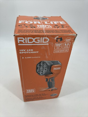 #ad Ridgid 18V Volt LED Spotlight Cordless 3200 Lumen Multi Mode Tool Only R8699B $59.95